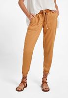 Bayan Turuncu Beli Lastik Detaylı Jogger Pantolon ( TENCEL™ ) 