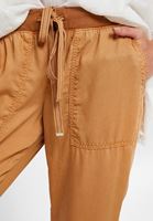 Bayan Turuncu Beli Lastik Detaylı Jogger Pantolon ( TENCEL™ ) 