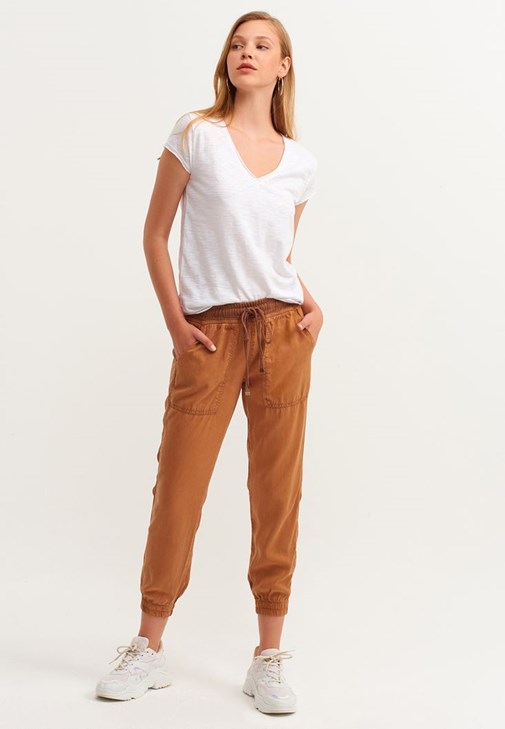 Kahverengi Nature Friendly Jogger Pantolon ( TENCEL™ )