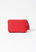 Bayan Kırmızı Basic Püsküllü Cüzdan
