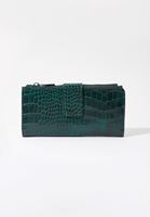 Bayan Yeşil Dokulu Cüzdan