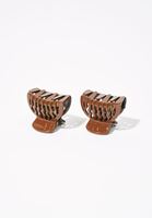 Bayan Kahverengi İkili Toka Seti