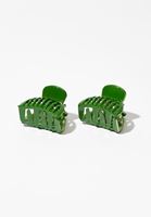 Bayan Yeşil İkili Toka Seti