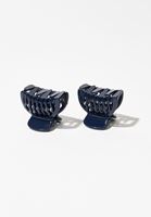 Bayan Lacivert İkili Toka Seti