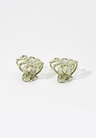 Bayan Yeşil İkili Toka Seti