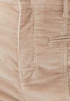 Bayan Bej Ultra Yüksek Bel Kadife Pantolon