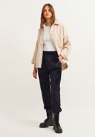 Bayan Siyah Kadife Jogger Pantolon