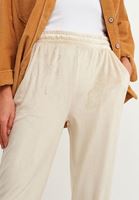 Bayan Bej Kadife Jogger Pantolon