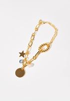 Bayan Altın Çok Uçlu Zincir Bileklik