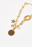 Bayan Altın Çok Uçlu Zincir Bileklik