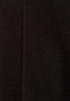 Bayan Siyah Fermuar Detaylı Triko Kazak