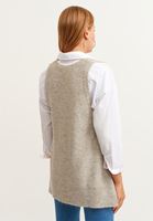 Bayan Gri V Yaka Triko Süveter