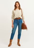 Bayan Bej Bot Yaka Triko Kazak