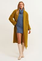 Bayan Mavi Yüksek Yaka Triko Tunik