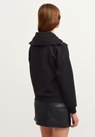 Bayan Çok Renkli Çıtçıtlı Yaka Sweatshirt