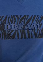 Bayan Lacivert Yüksek Yakalı Sweatshirt