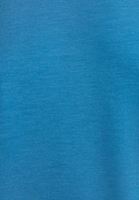 Bayan Mavi Biye Detaylı Oversize Sweatshirt