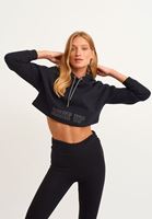 Crop Sweatshirt ve Tayt Kombini