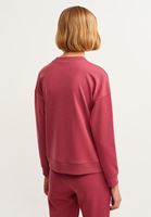 Bayan Pembe Yüksek Yakalı Sweatshirt