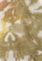 Bayan Yeşil Batik Desenli Fermuarlı Sweatshirt