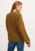 Bayan Yeşil Yumuşak Dokulu Uzun Kollu Triko