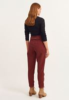 Bayan Kiremit Carrot-Fit Kadife Pantolon