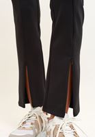 Bayan Siyah Fermuar Detaylı Pantolon