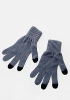Women Dark Grey Basic Gloves