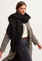 Bayan Siyah Casual Kalın Şal