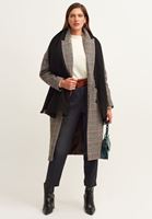 Bayan Siyah Casual Kalın Şal