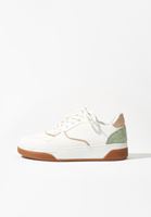 Bayan Beyaz Kontrast Detaylı Sneaker