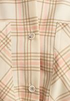 Bayan Çok Renkli Ekose Desenli Crop Gömlek