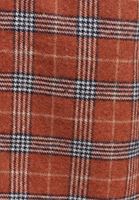 Bayan Kiremit Oversize Ekose Gömlek Ceket