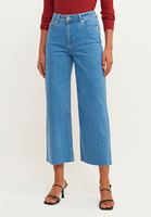 Bayan Mavi Ultra High-Rise Culotte Denim Pantolon