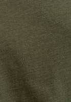 Bayan Yeşil Pamuklu V-Neck Tişört