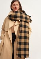 Bayan Çok Renkli Ekoseli Kalın Şal