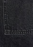 Bayan Siyah Cep Detaylı Crop Denim Ceket