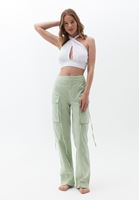 Halter Yaka Crop ve Mini Şort Kombini 