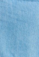 Bayan Mavi Fırfırlı Denim Etek