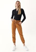 Bayan Siyah Fermuar Detaylı Uzun Kollu Tişört