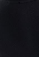 Bayan Siyah Fermuar Detaylı Uzun Kollu Tişört