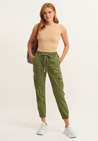 Bayan Bej Pamuklu Esnek Dokulu Tişört