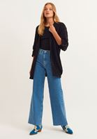 Bayan Siyah Pamuklu Esnek Dokulu Tişört