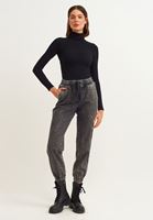 Bayan Siyah Uzun Kollu Roll Neck