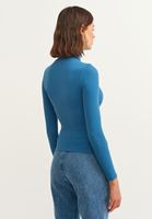 Bayan Mavi Uzun Kollu Roll Neck