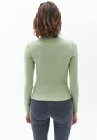 Bayan Yeşil Uzun Kollu Roll Neck
