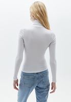 Bayan Beyaz Uzun Kollu Roll Neck