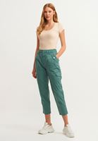 Bayan Bej Pamuklu U-Neck Tişört