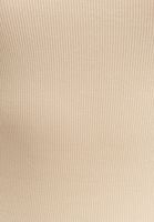 Bayan Bej Pamuklu U-Neck Tişört