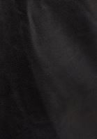 Bayan Siyah Vegan Deri Blazer Ceket